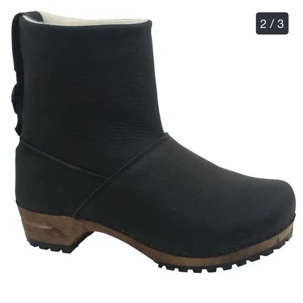 Sanita Women’s Silkan Leather Shearling-lined Boot Size 41